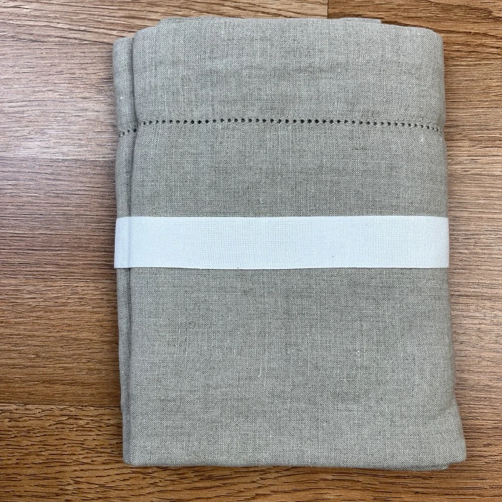 Pottery Barn Belgian‎ Flax Linen King Size Pillow Sham NEW